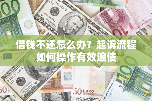 武汉借钱不还怎么办？起诉流程如何操作有效追债